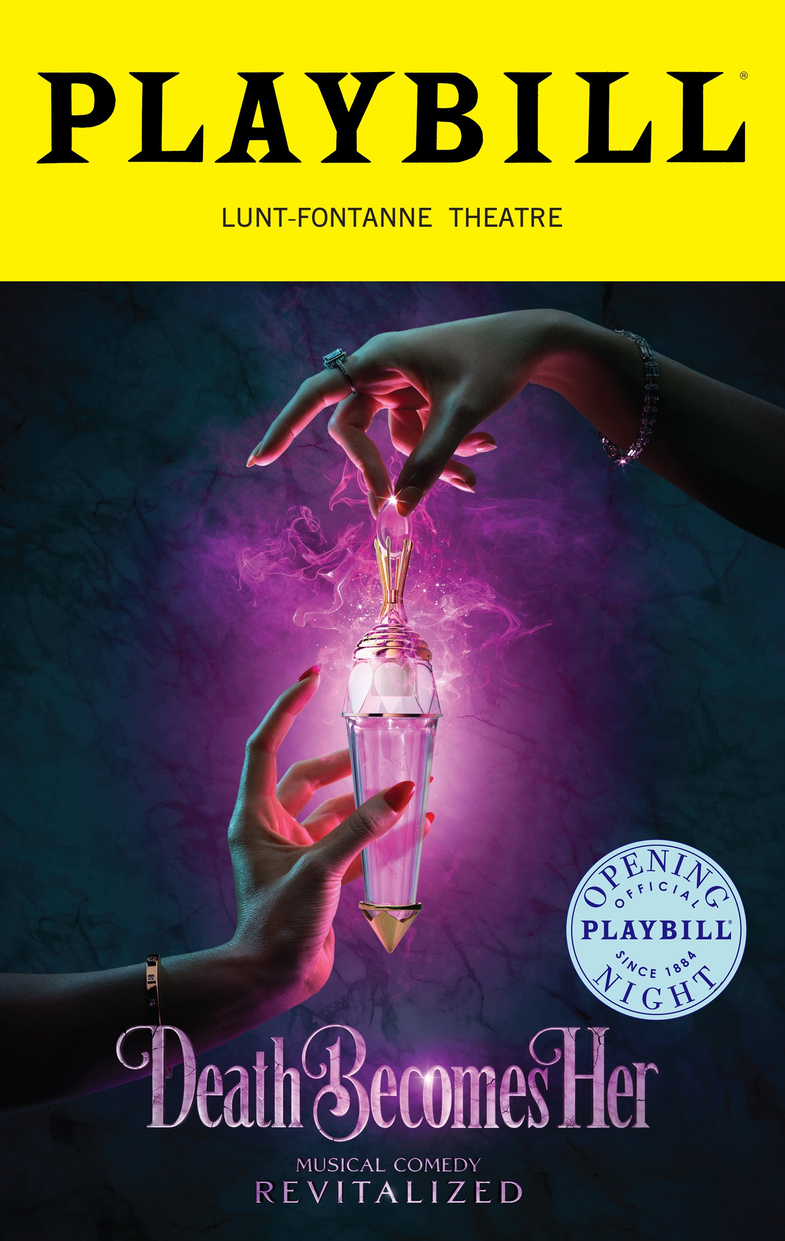 Death Becomes Her Limited Edition Official Opening Night Playbill