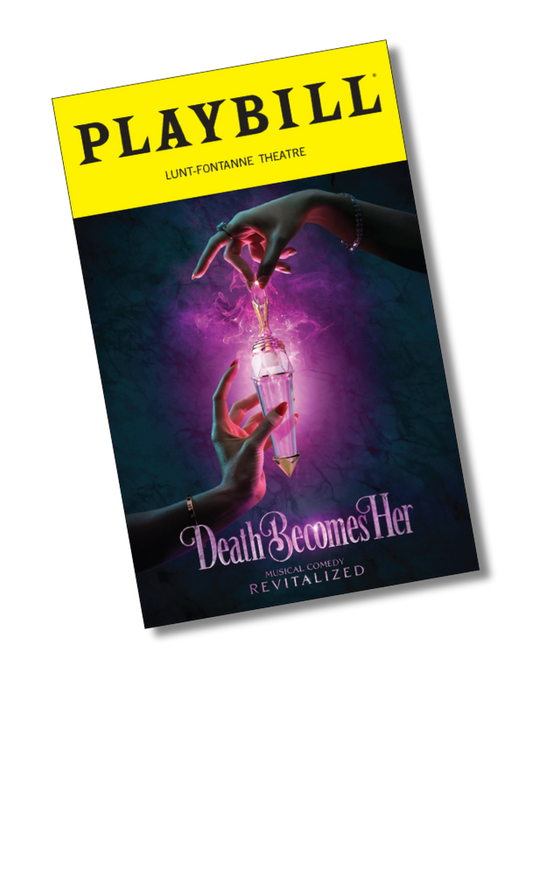 Death Becomes Her Playbill Sticker