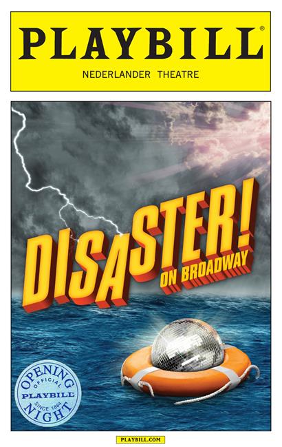 Disaster! the Musical Limited Edition Official Opening Night Playbill