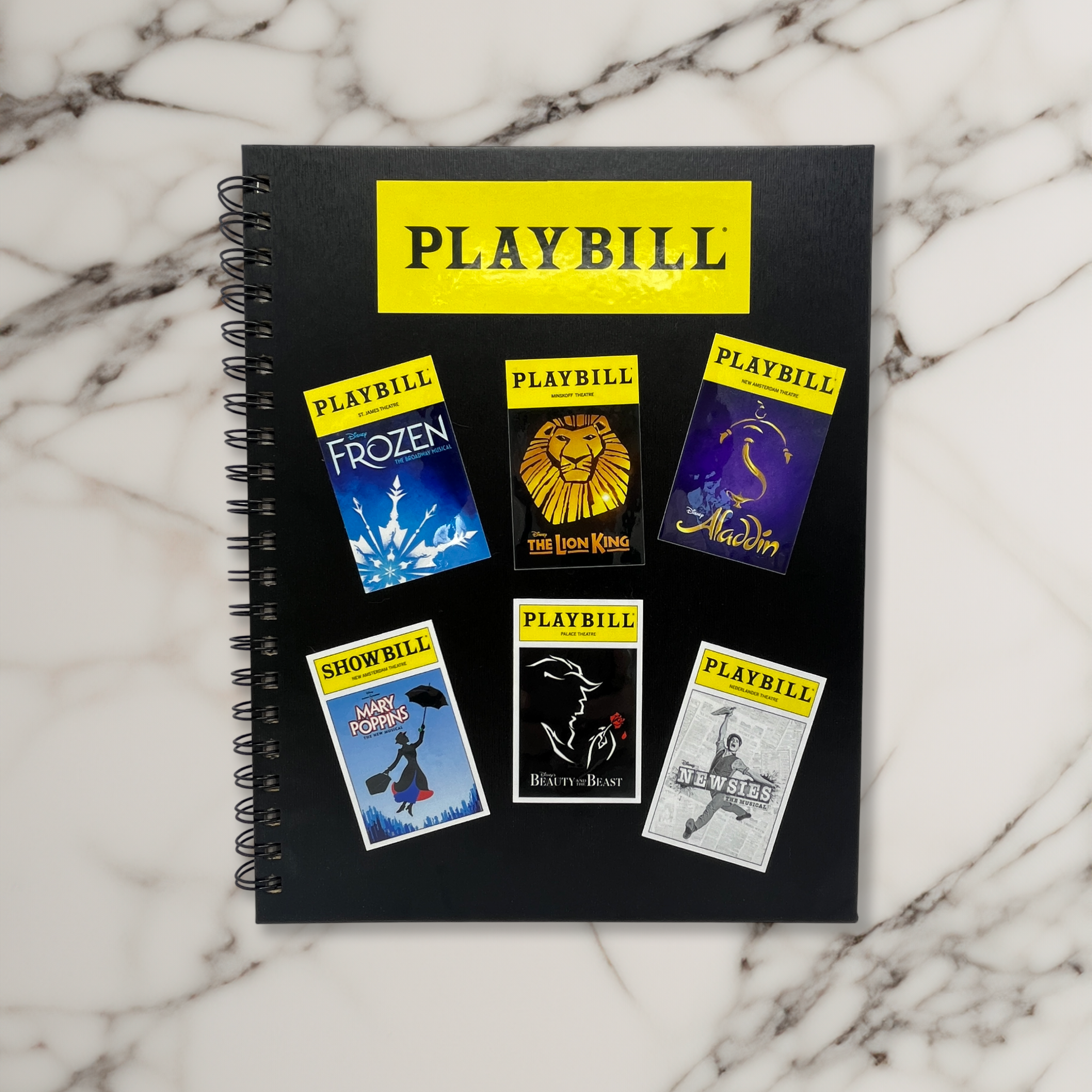 Disney On Broadway Sticker Pack of Playbill Covers