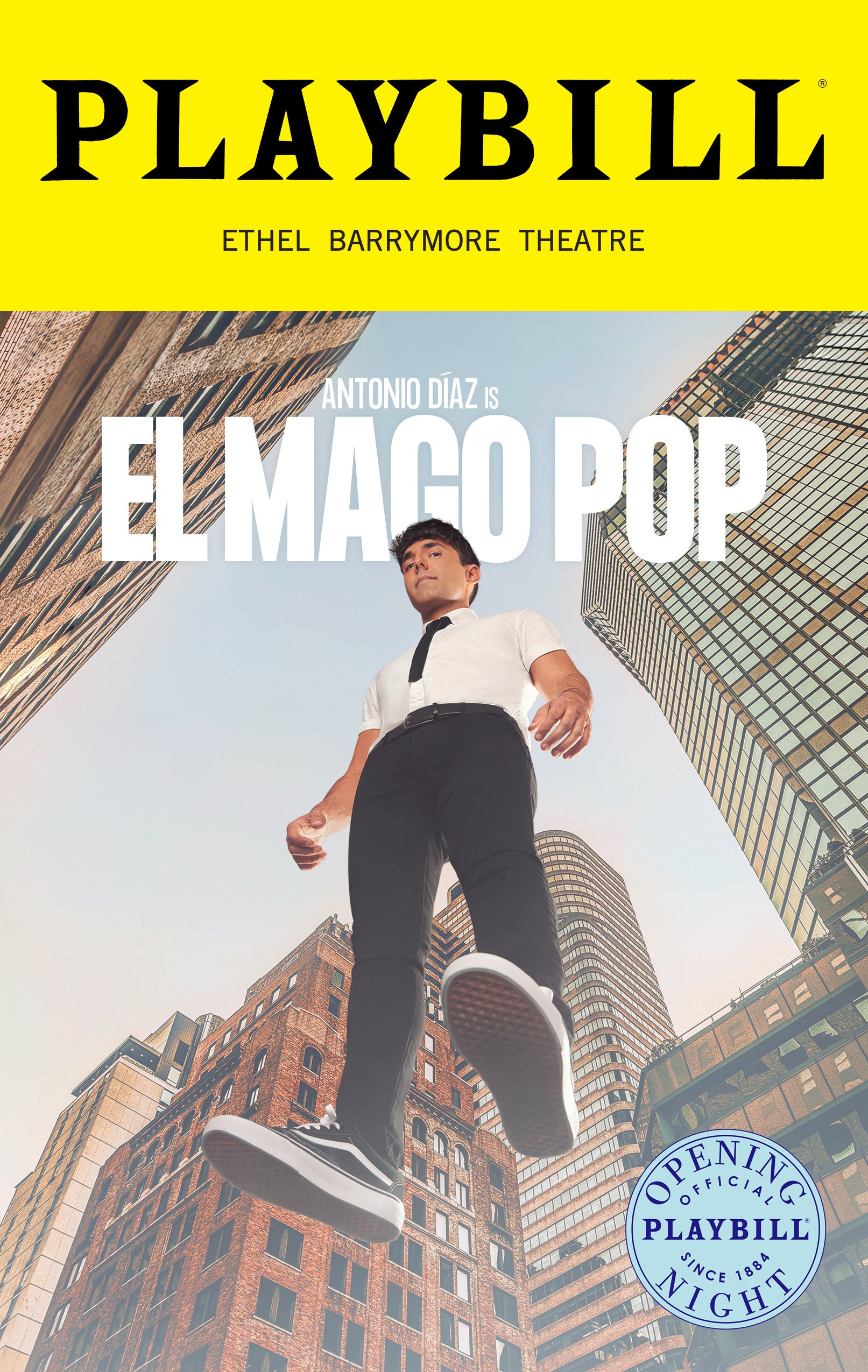 El Mago Pop Limited Edition Official Opening Night Playbill