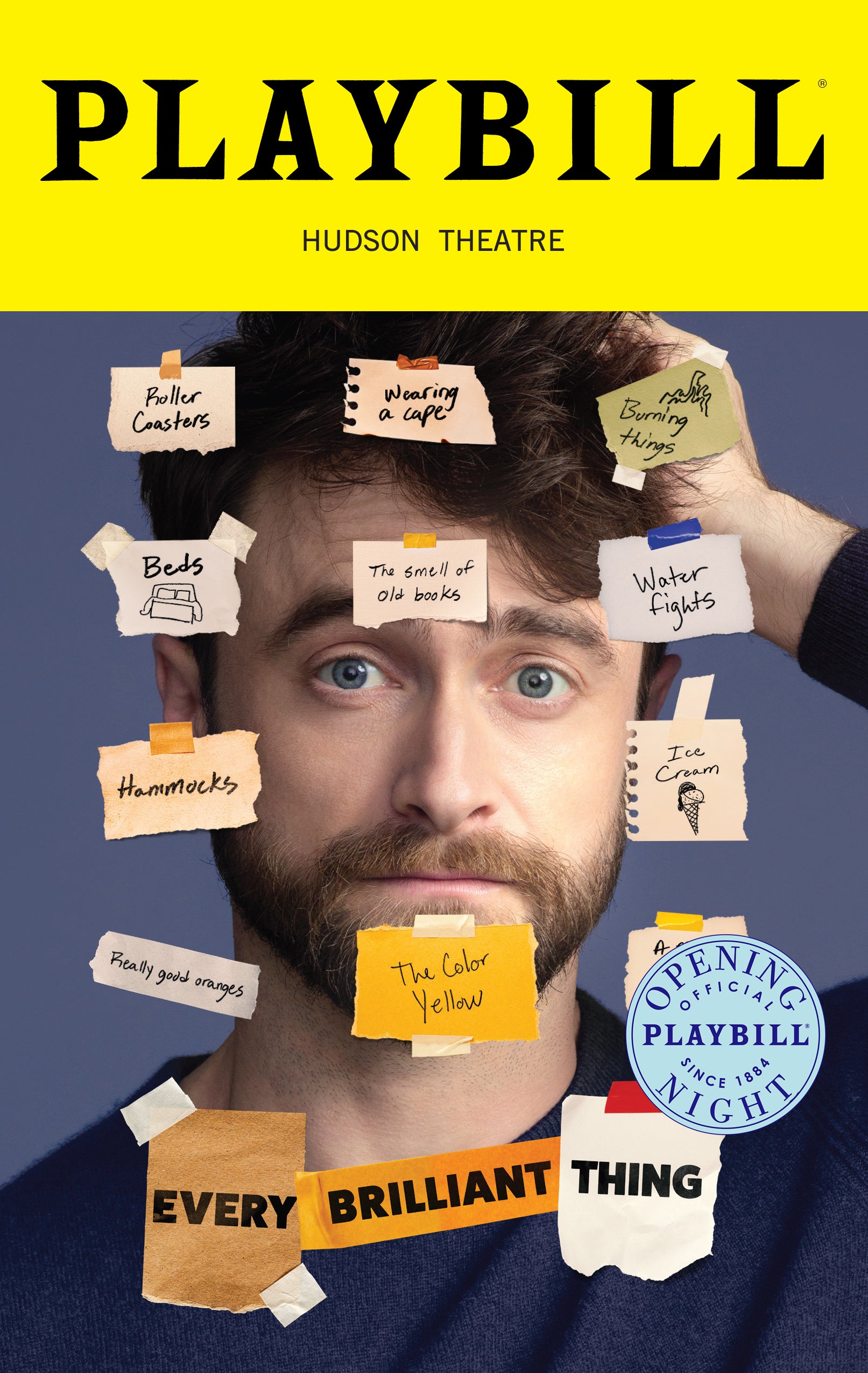Every Brilliant Thing Limited Edition Official Opening Night Playbill