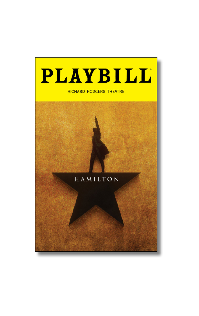 Hamilton Playbill Sticker