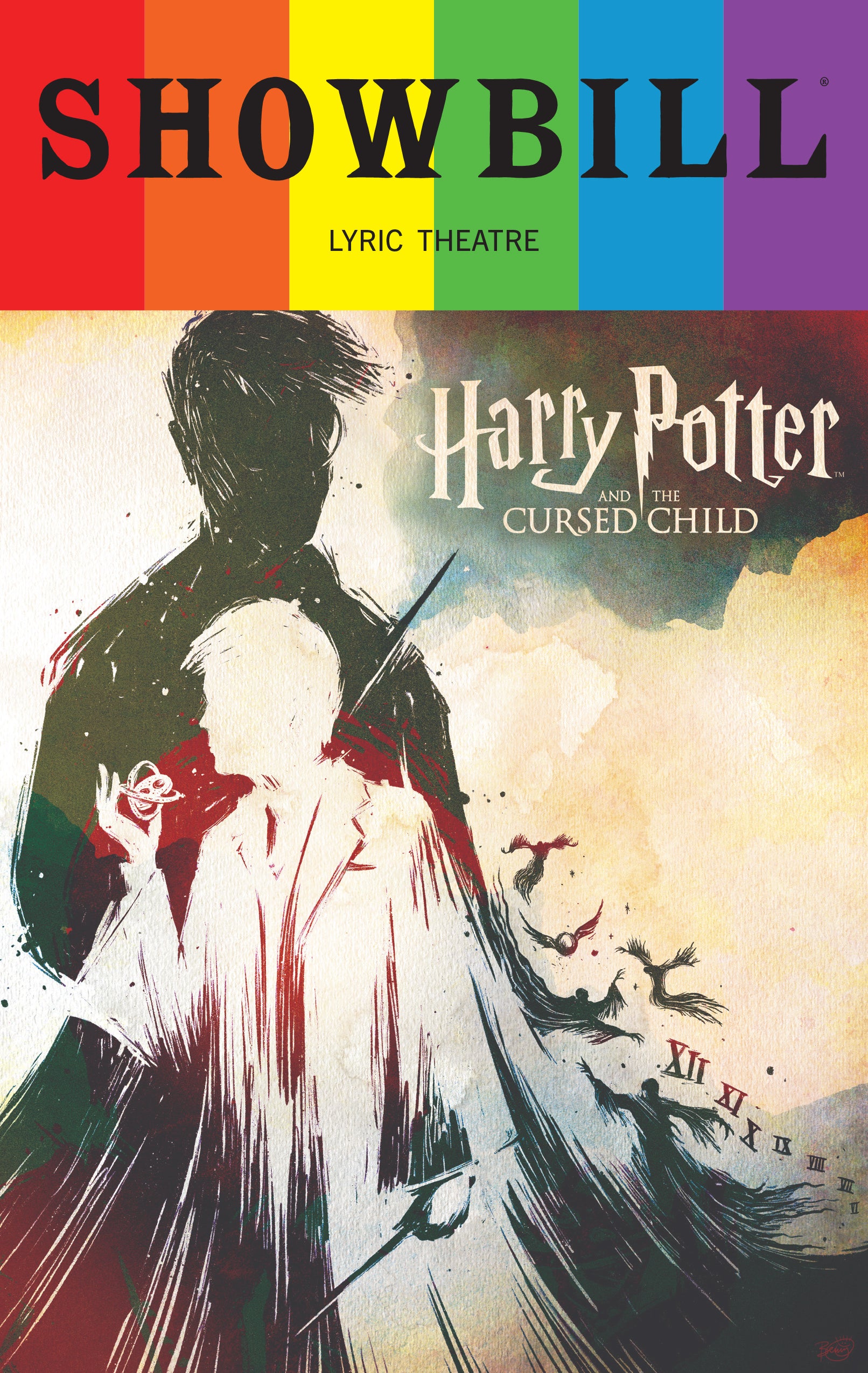 Harry Potter and the Cursed Child Limited Edition 2026 Rainbow Pride Playbill