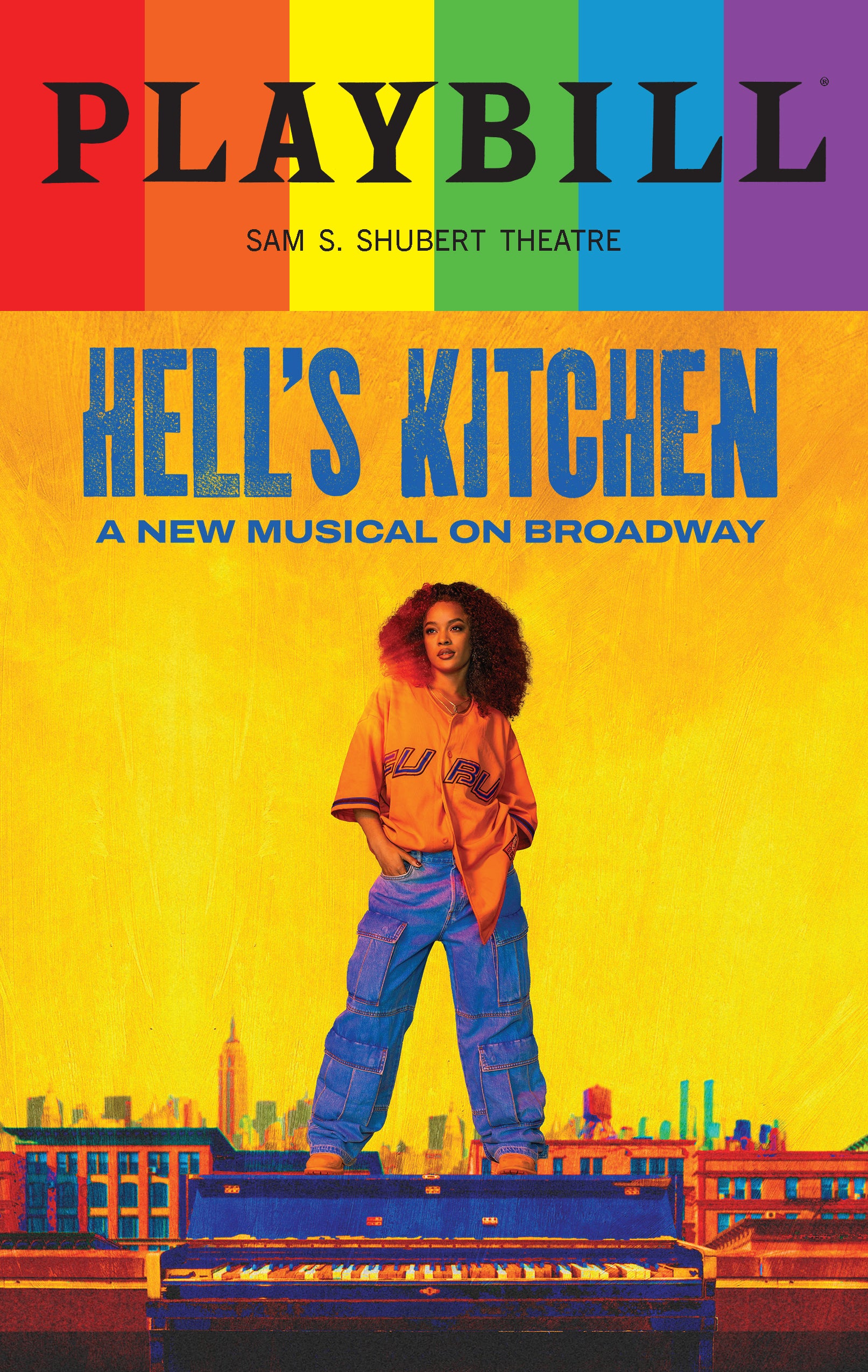 Hell's Kitchen Playbill with Limited Edition 2024 Rainbow Pride Logo