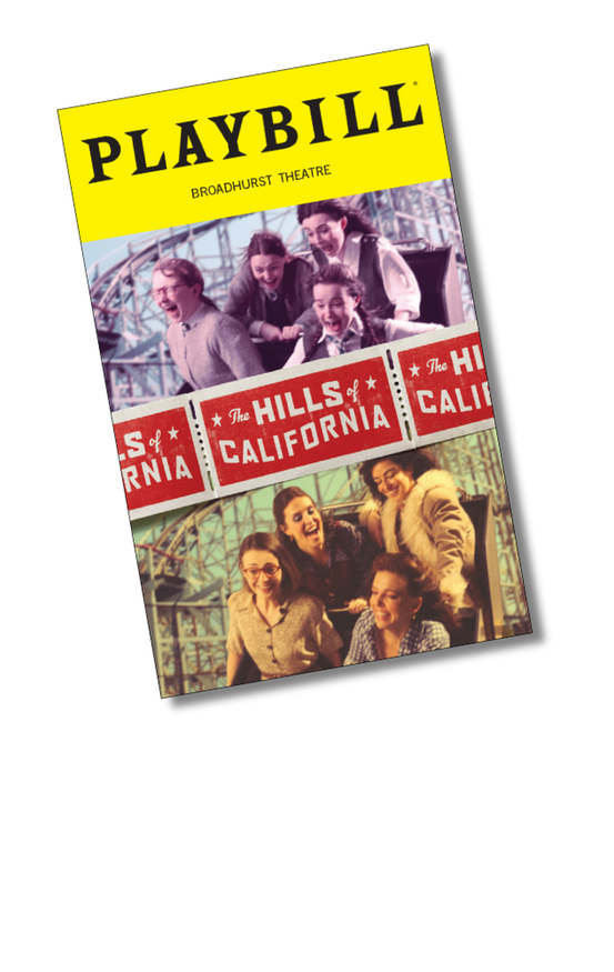 The Hills of California Playbill Sticker