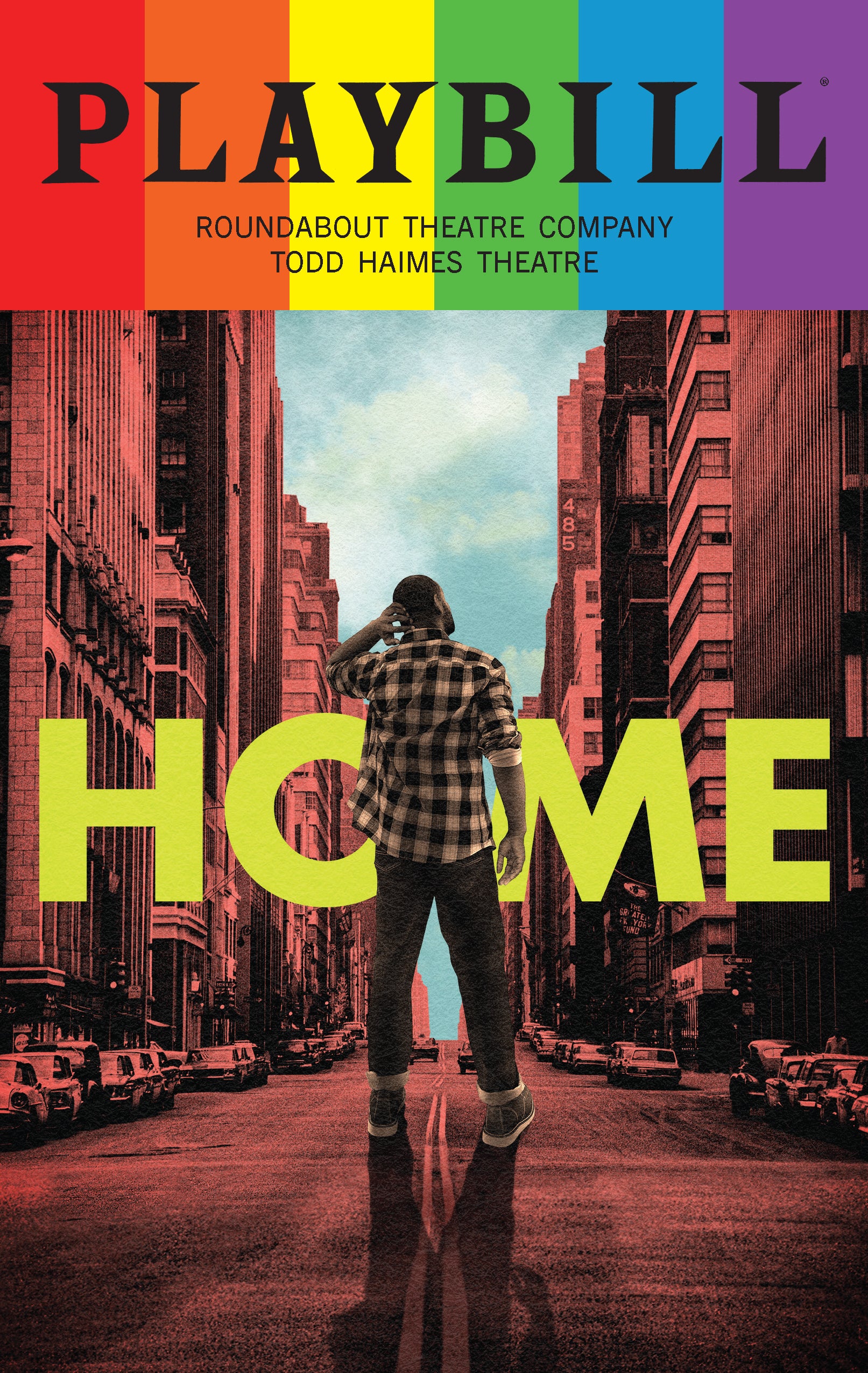 Home Playbill with Limited Edition 2024 Rainbow Pride Logo