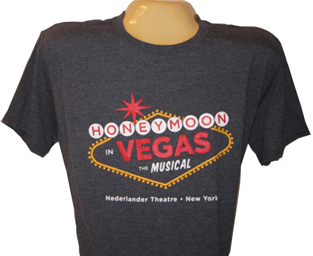 Honeymoon in Vegas the Broadway Musical -  Logo Charcoal T-Shirt