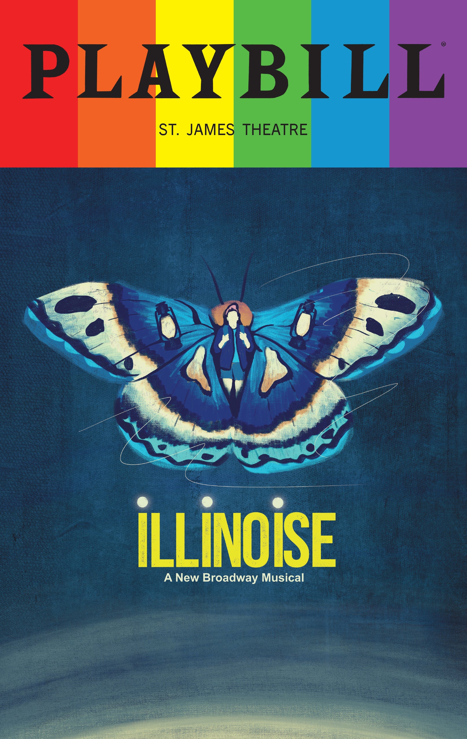 Illinoise Playbill with Limited Edition 2024 Rainbow Pride Logo