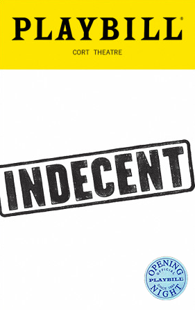 Indecent the Broadway Play Limited Edition Official Opening Night Playbill