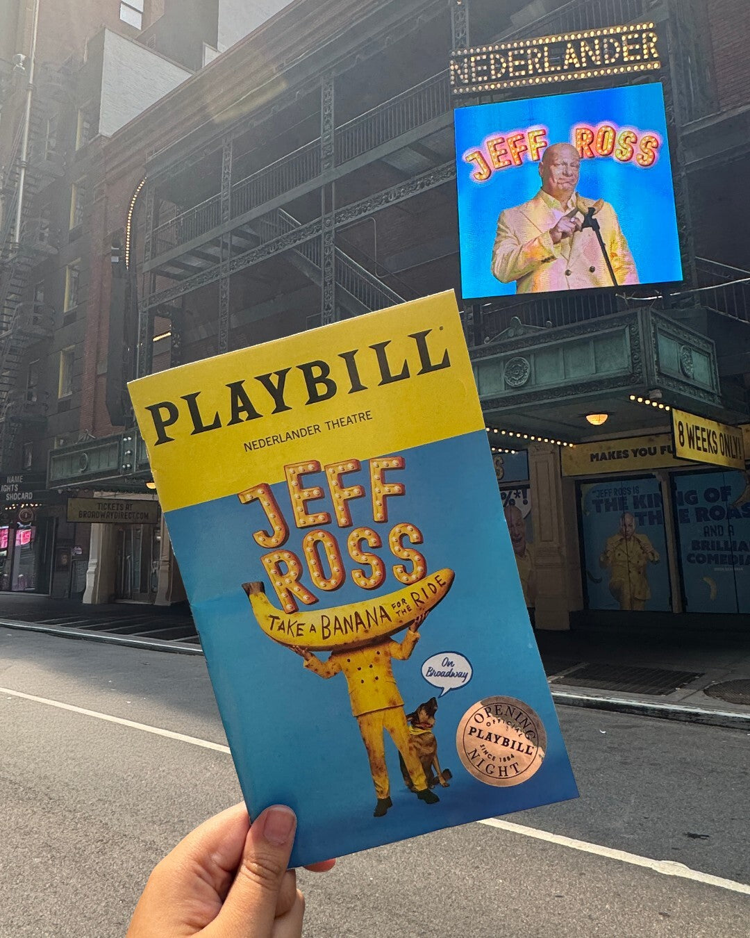 Jeff Ross: Take a Banana For the Ride Limited Edition Official Opening Night Playbill