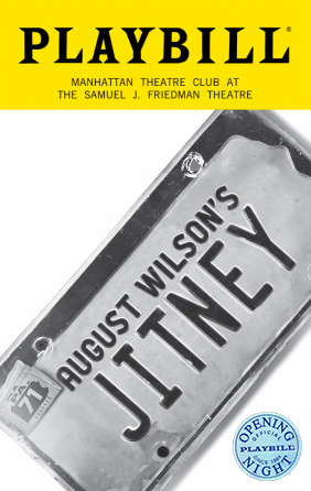 August Wilson's Jitney Limited Edition Official Opening Night Playbill