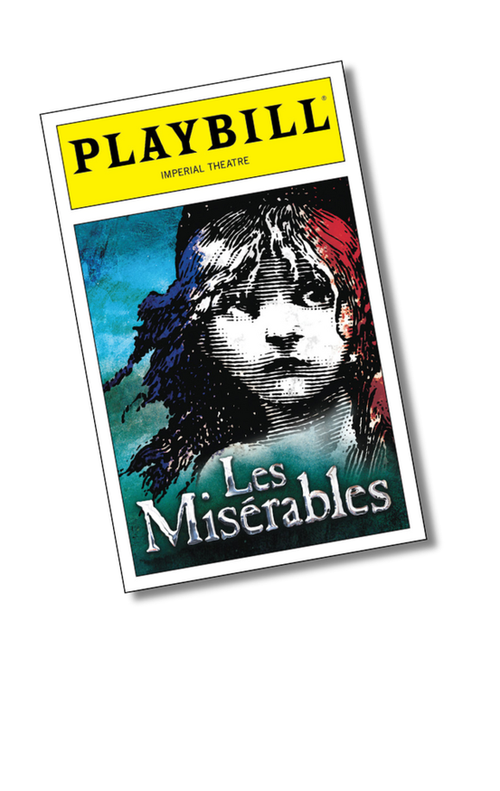 Les Miserables Playbill Sticker