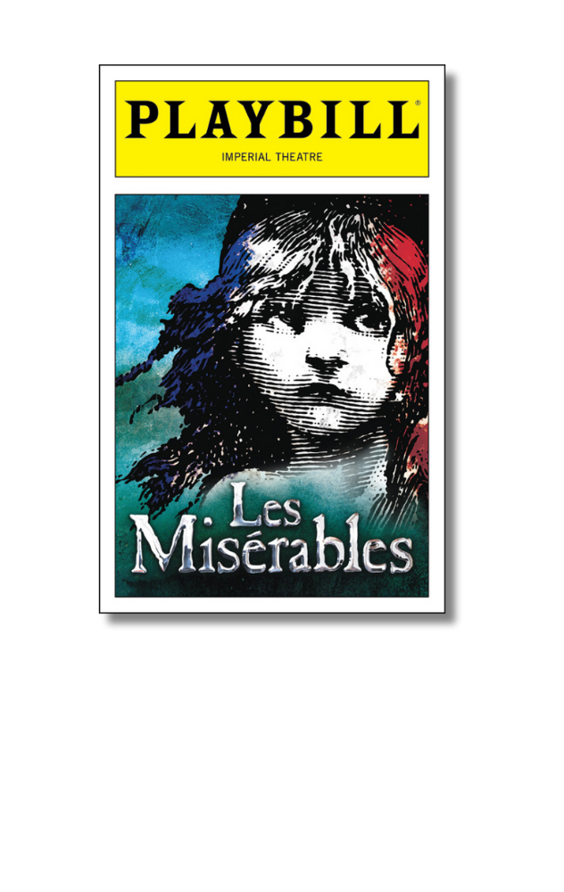 Les Miserables Playbill Sticker