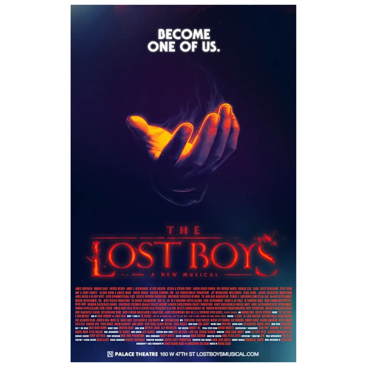 The Lost Boys Broadway Windowcard