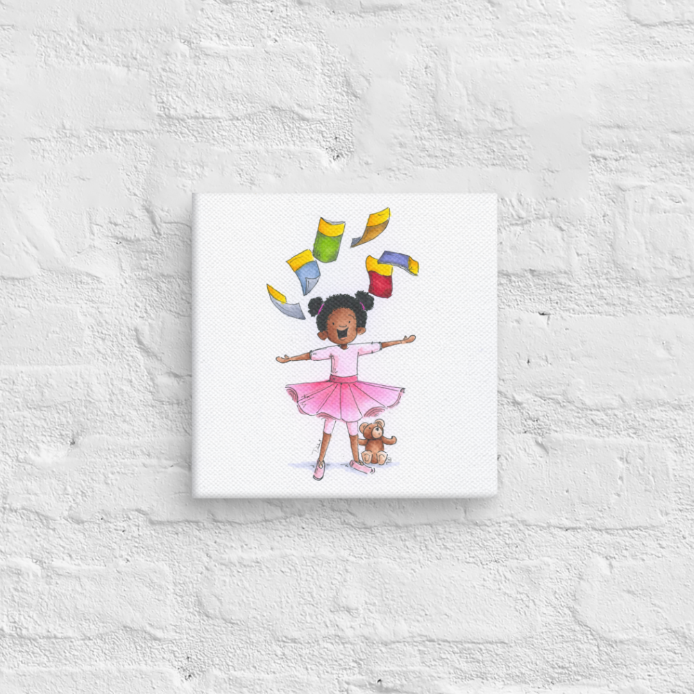 The Little Theatre Kid Playbill Collection - "A Week in New York" - 8" x 8" Art Canvas