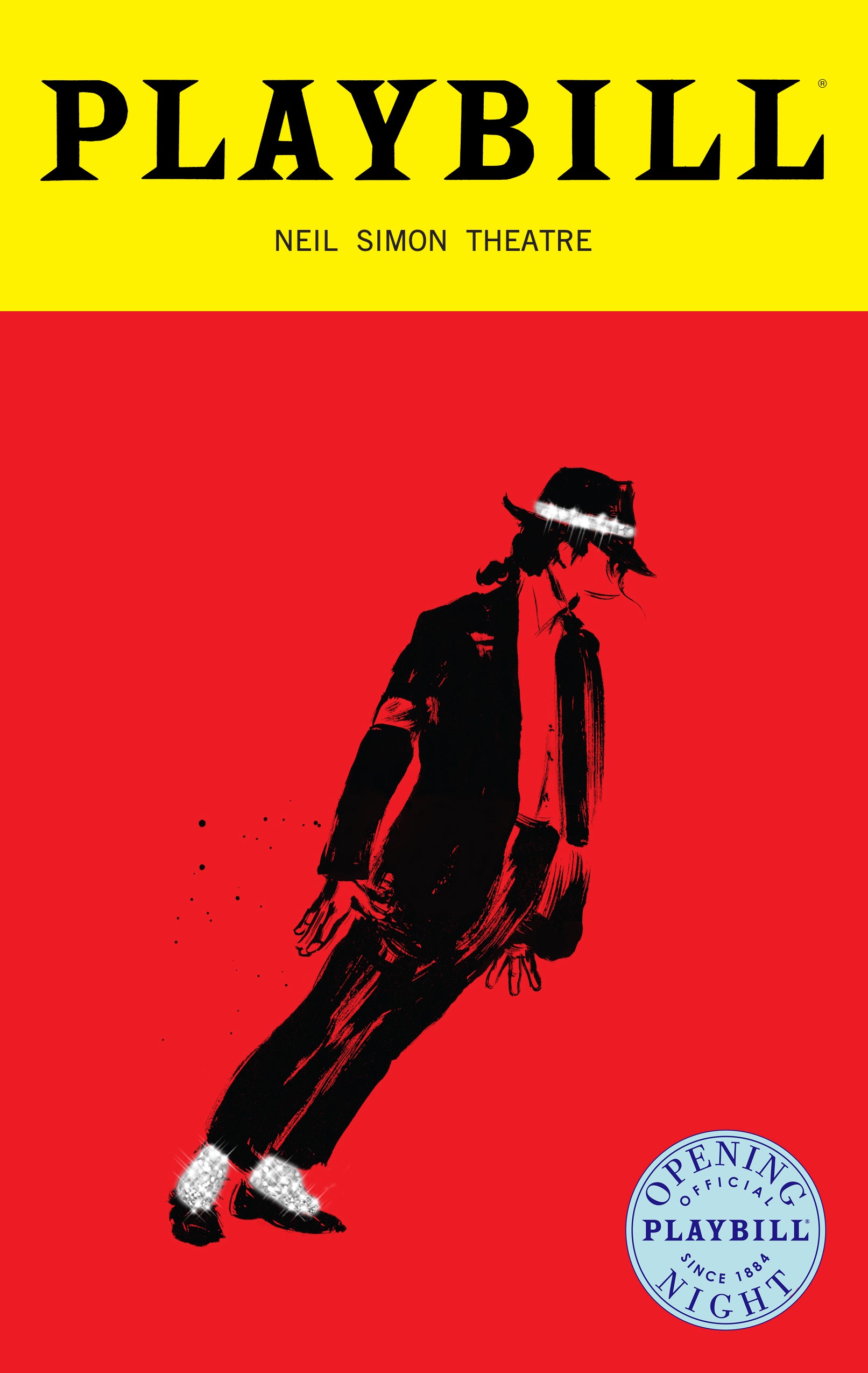 MJ the Musical Limited Edition Official Opening Night Playbill - Version 4