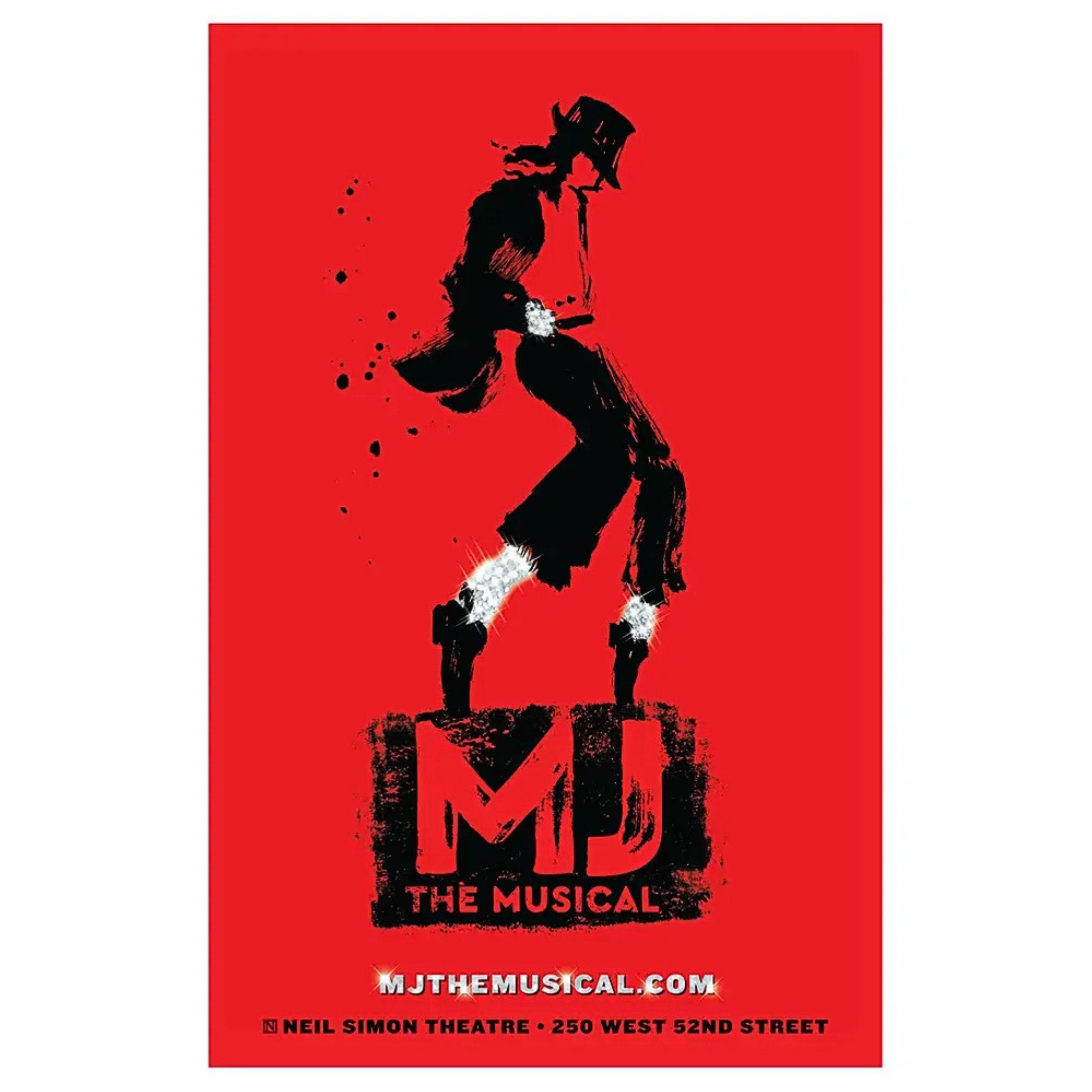 MJ The Musical Broadway Windowcard