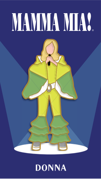 Mamma Mia! Broadway 2025 Donna Enamel Pin