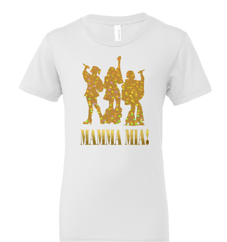 Mamma Mia! Broadway 2025 Dynamos Tee - White