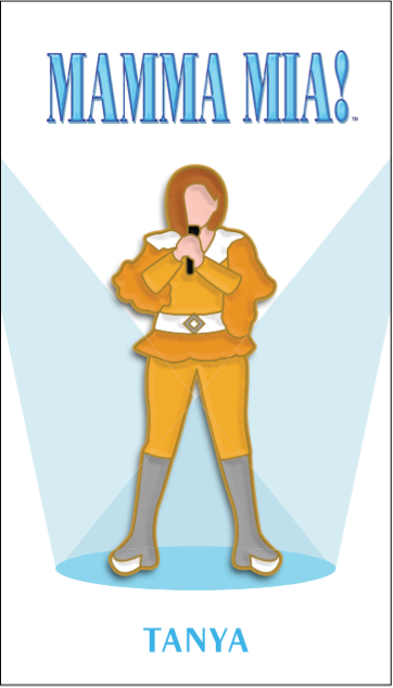 Mamma Mia! Broadway 2025 Tanya Enamel Pin