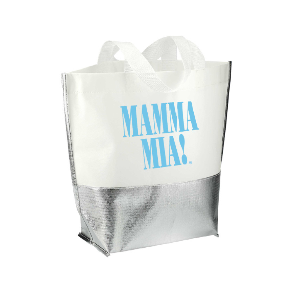 Mamma Mia! Broadway 2025 Tote Bag - Silver/White