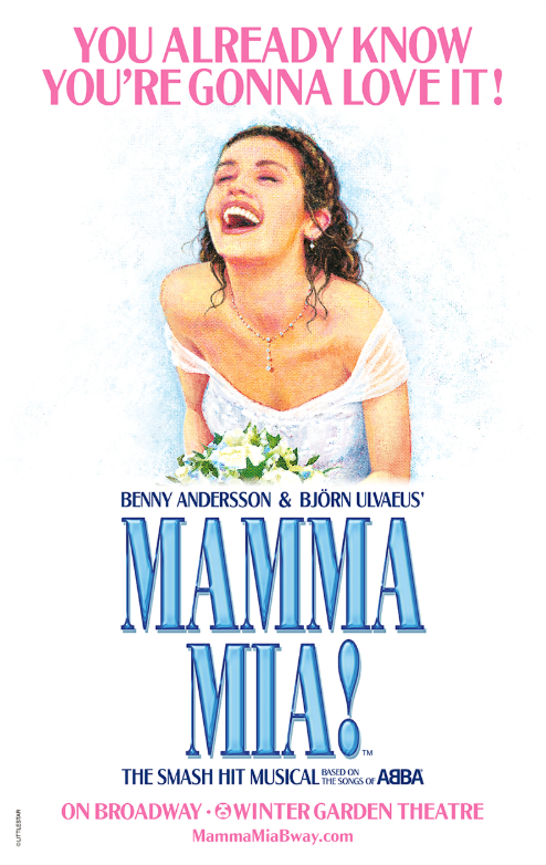 Mamma Mia! Broadway 2025 Window Card