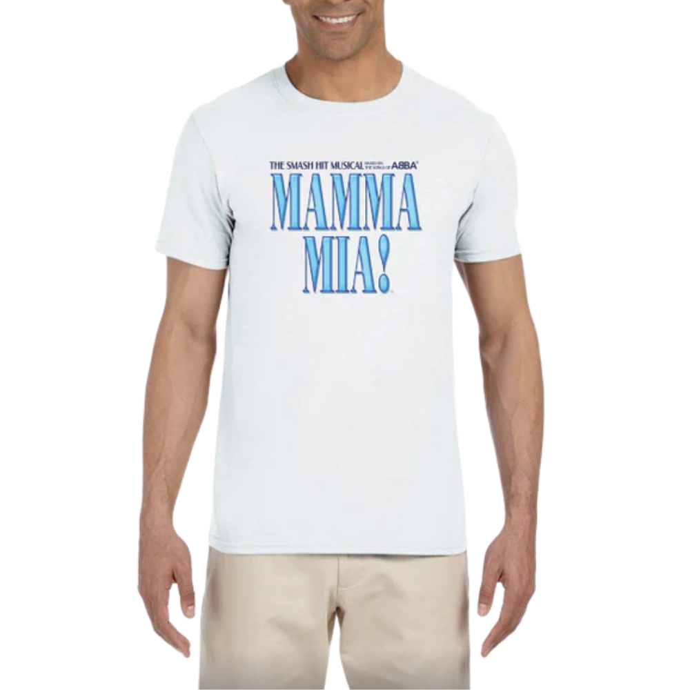 Mamma Mia! Broadway 2025 Logo Tee - White