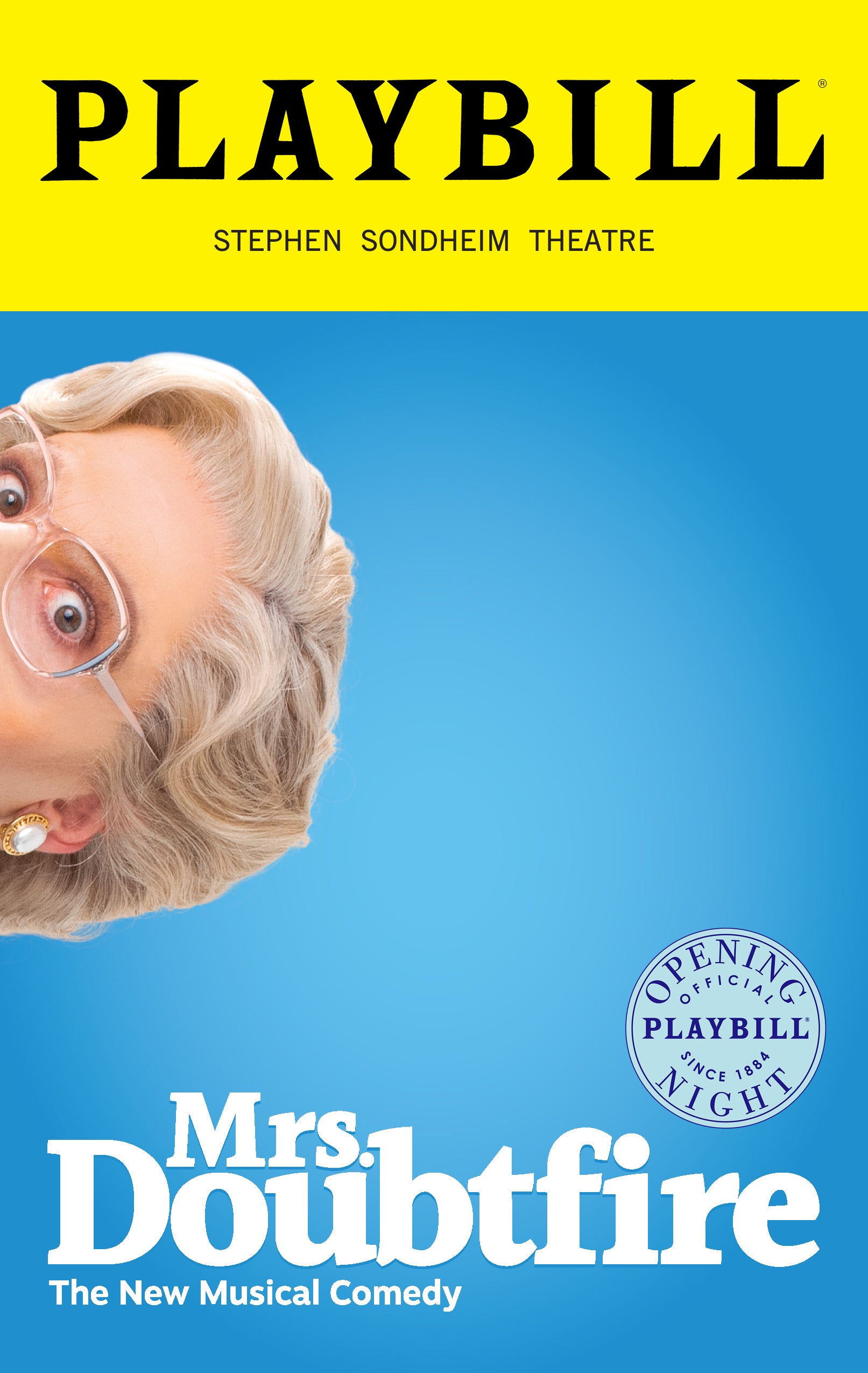 Mrs. Doubtfire the Musical, Limited Edition Official Opening Night Playbill