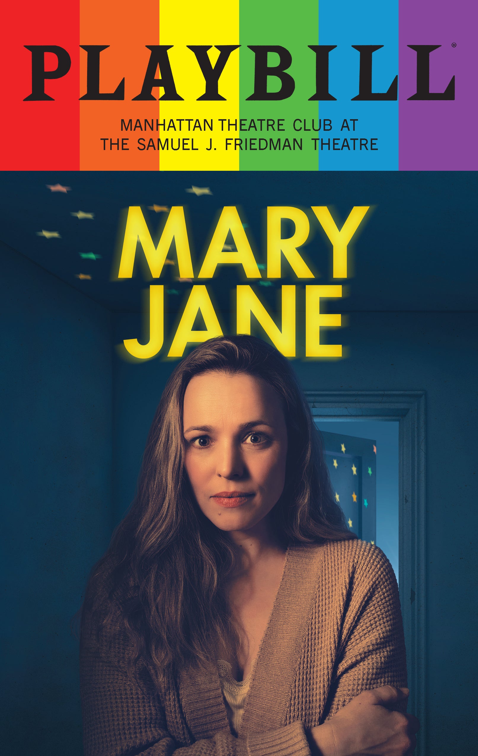 Mary Jane Playbill with Limited Edition 2024 Rainbow Pride Logo