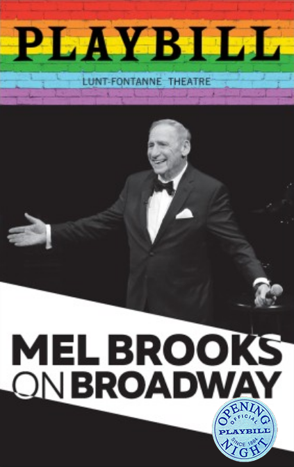 Mel Brooks on Broadway Limited Edition Official Opening Night Playbill