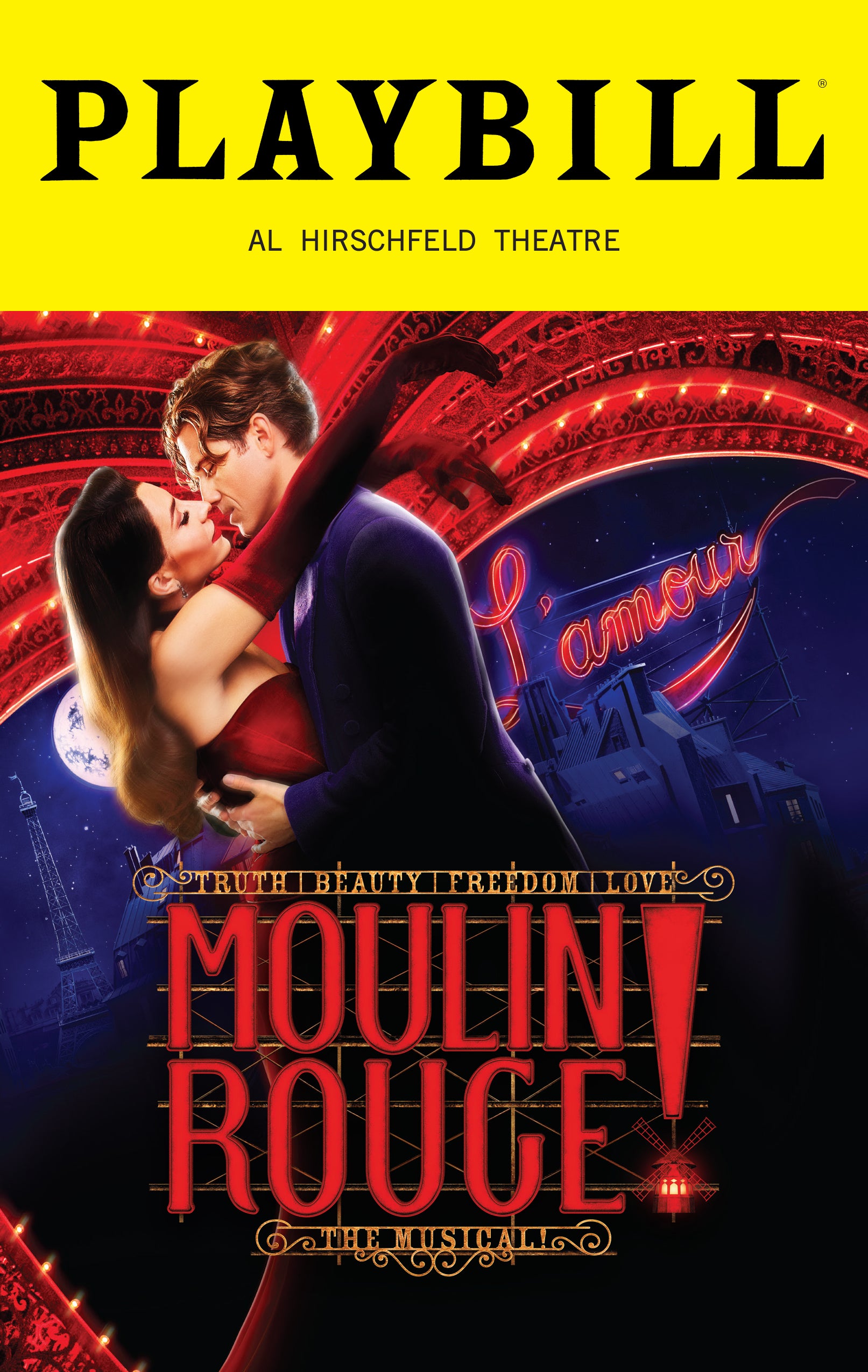 Moulin Rouge! the Broadway Musical February 2023 Special Edition Playbill