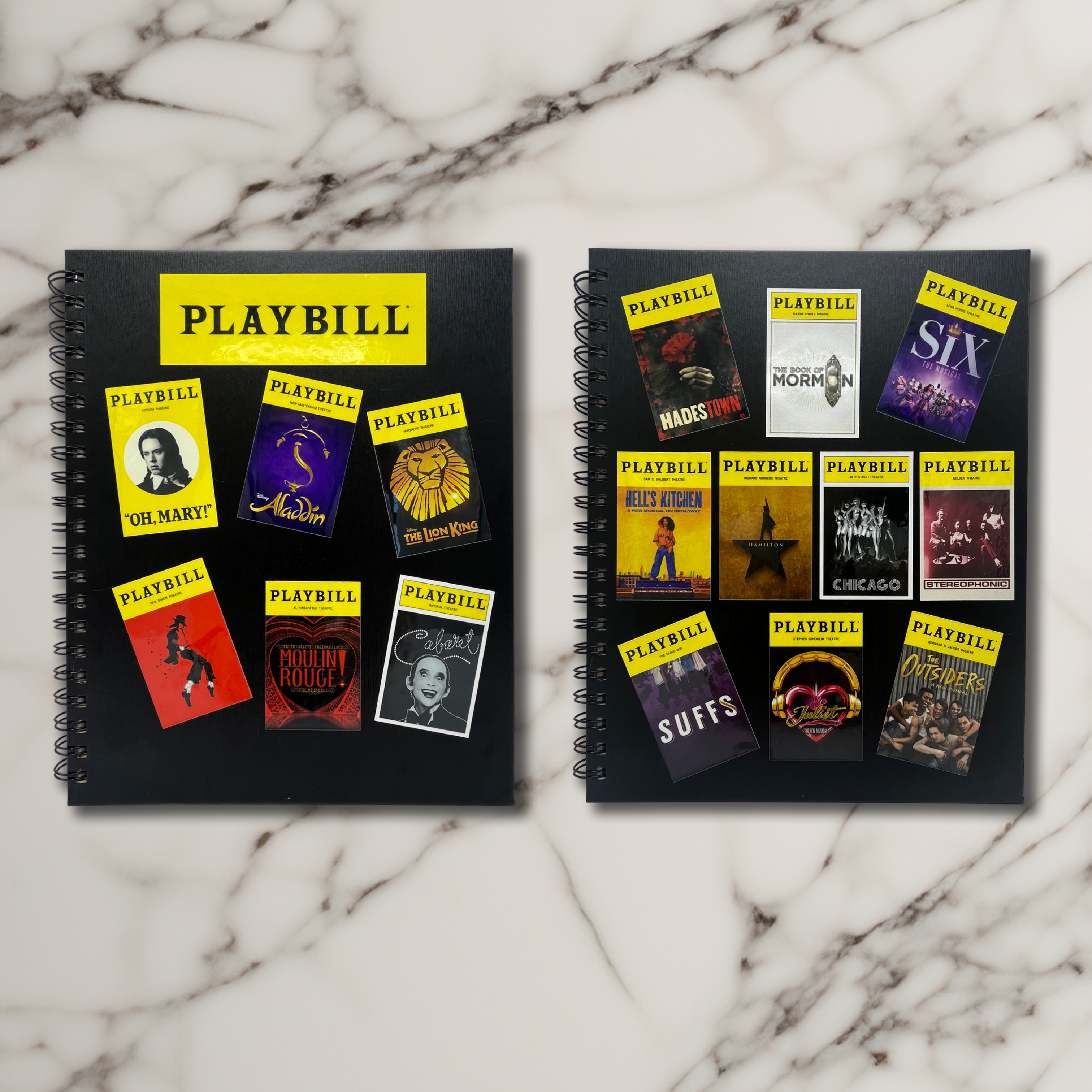 Now on Broadway Sticker Pack of Playbill Covers