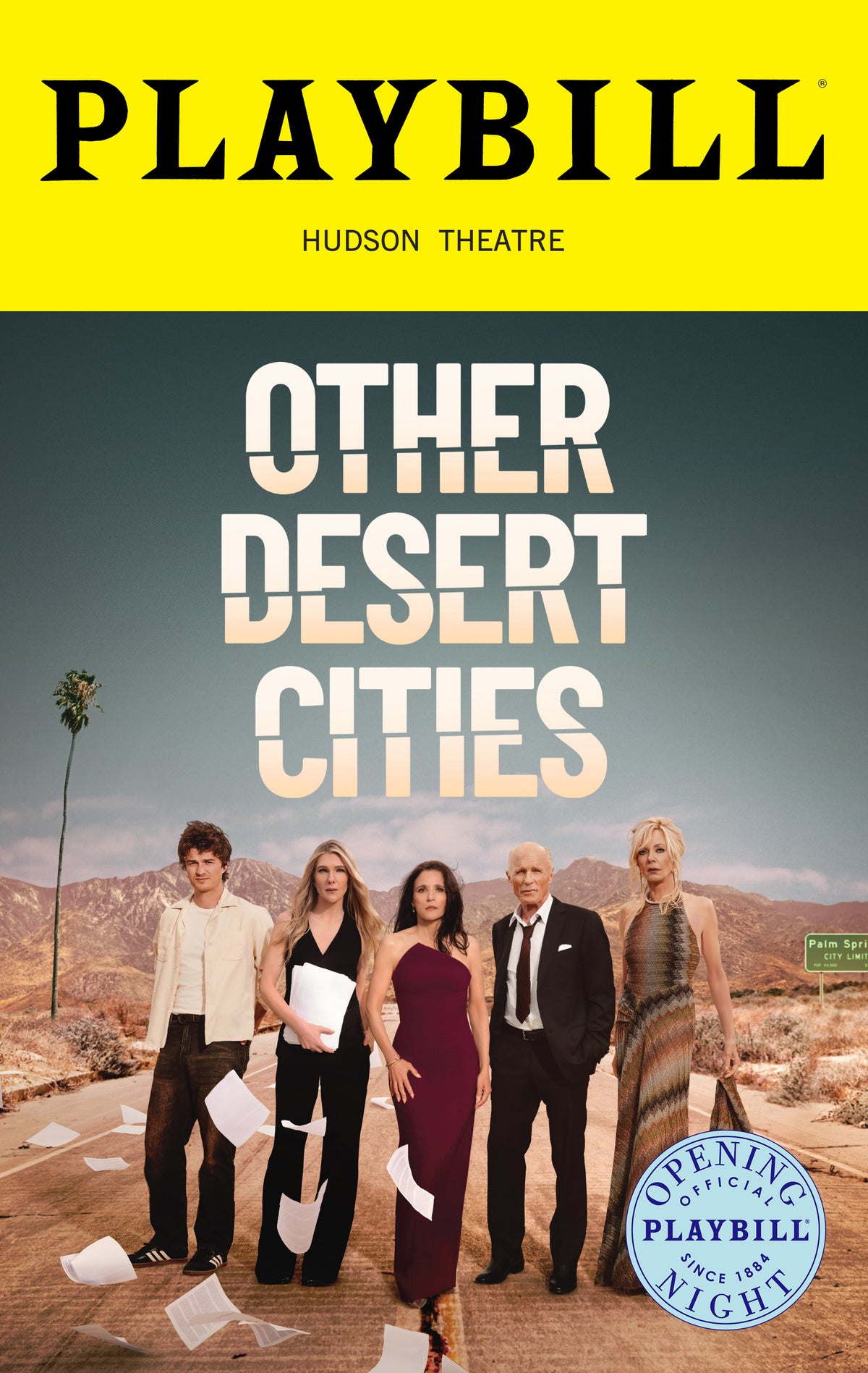 Other Desert Cities 2026 Limited Edition Official Opening Night Playbill