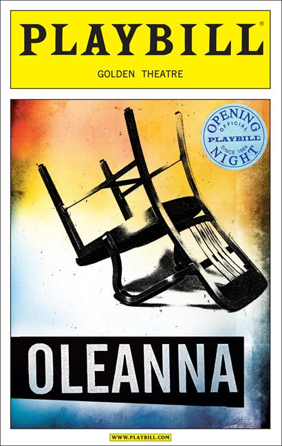 Oleanna Limited Edition Official Opening Night Playbill