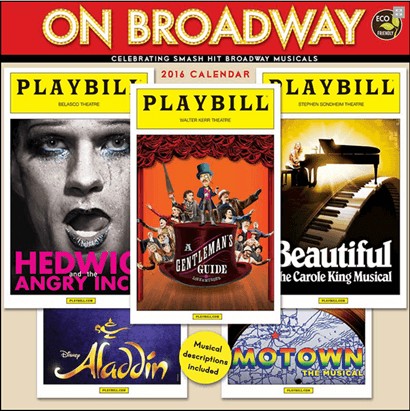 On Broadway: The 2016 Playbill Wall Calendar