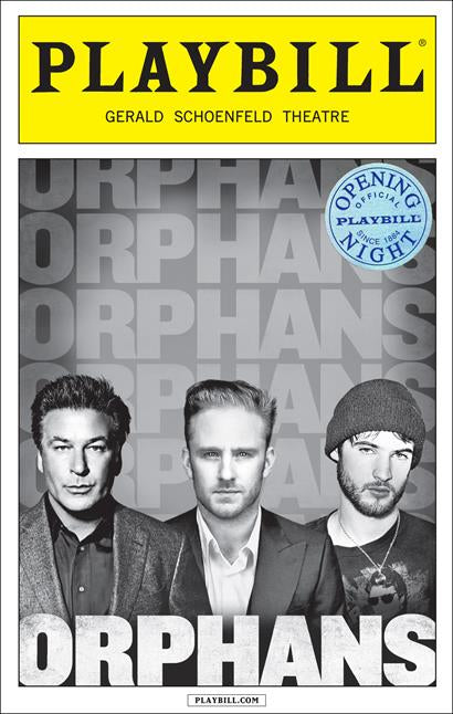 Orphans Limited Edition Official Opening Night Playbill