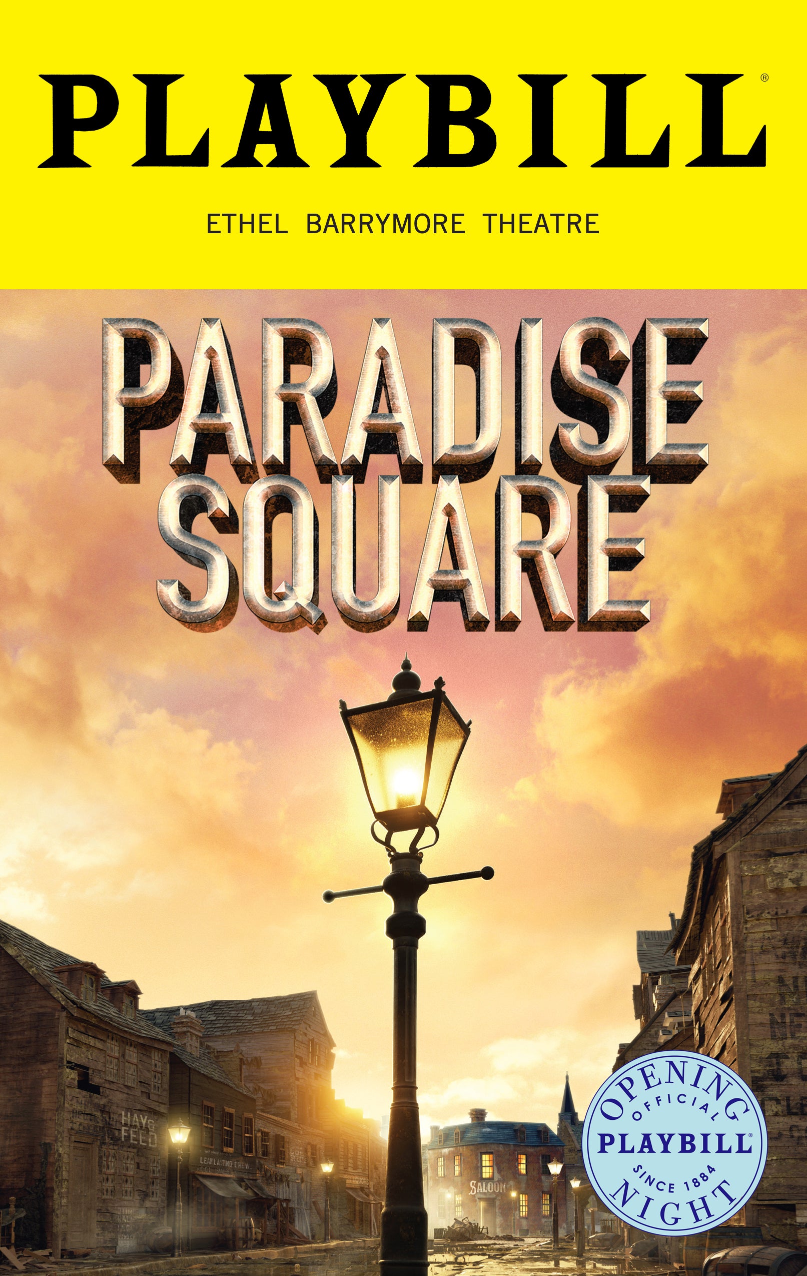 Paradise Square Limited Edition Official Opening Night Playbill