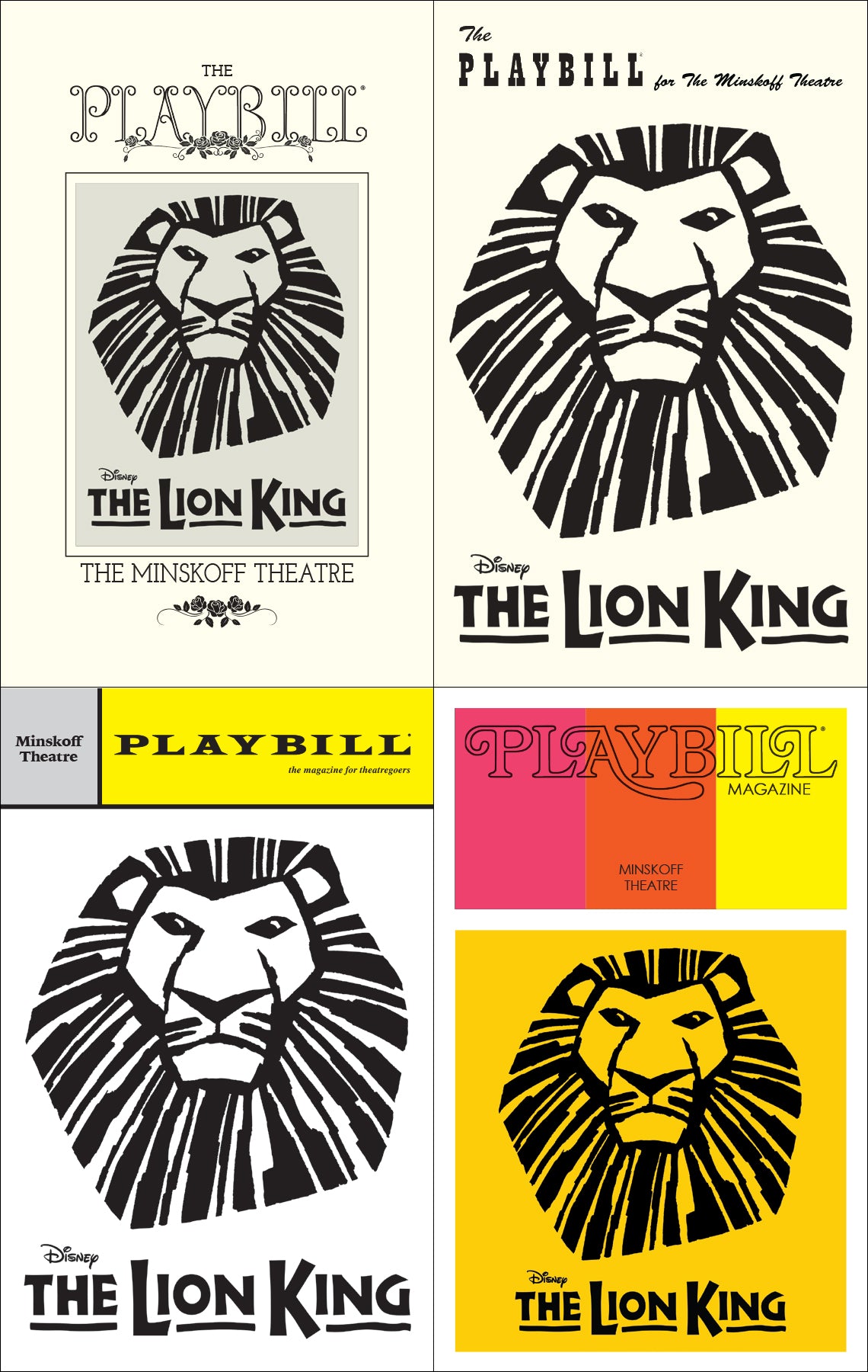 The Lion King 140th Anniversary Legacy Four Covers Sticker Set