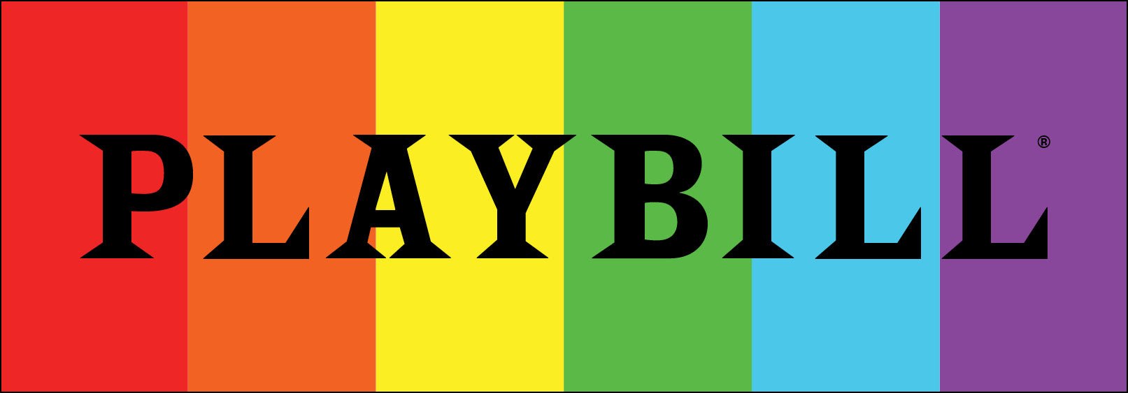 Playbill Pride Logo Sticker