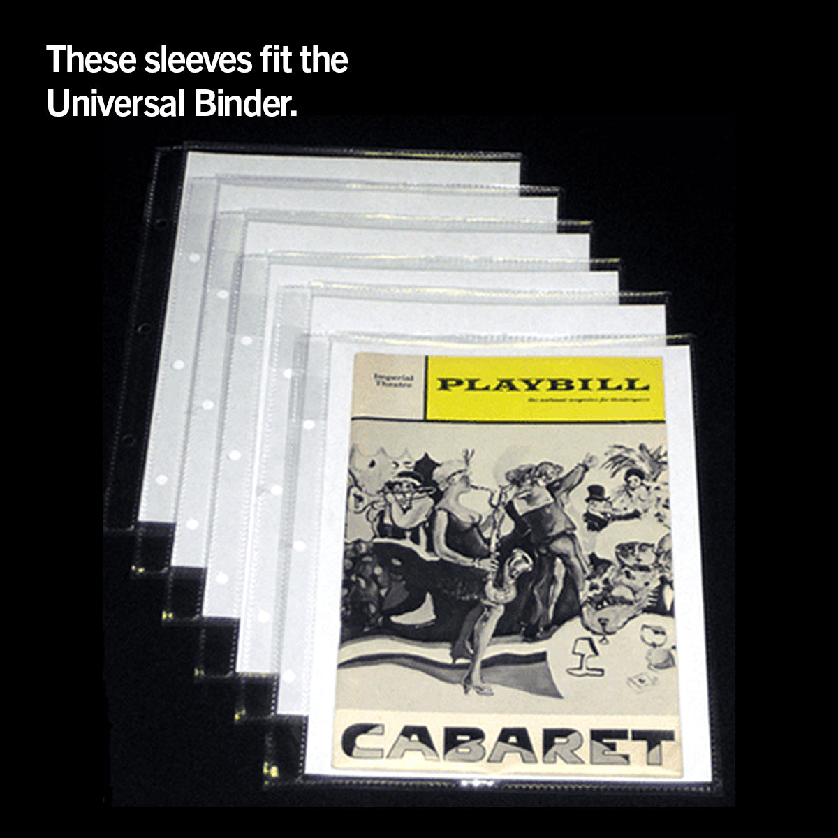 Extra Sleeves for the UNIVERSAL Binder - 6-Pack with SHOW NOTES