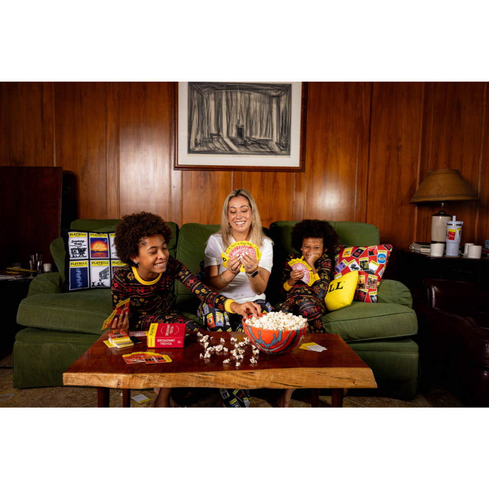 Playbill Throw Pillow - Red