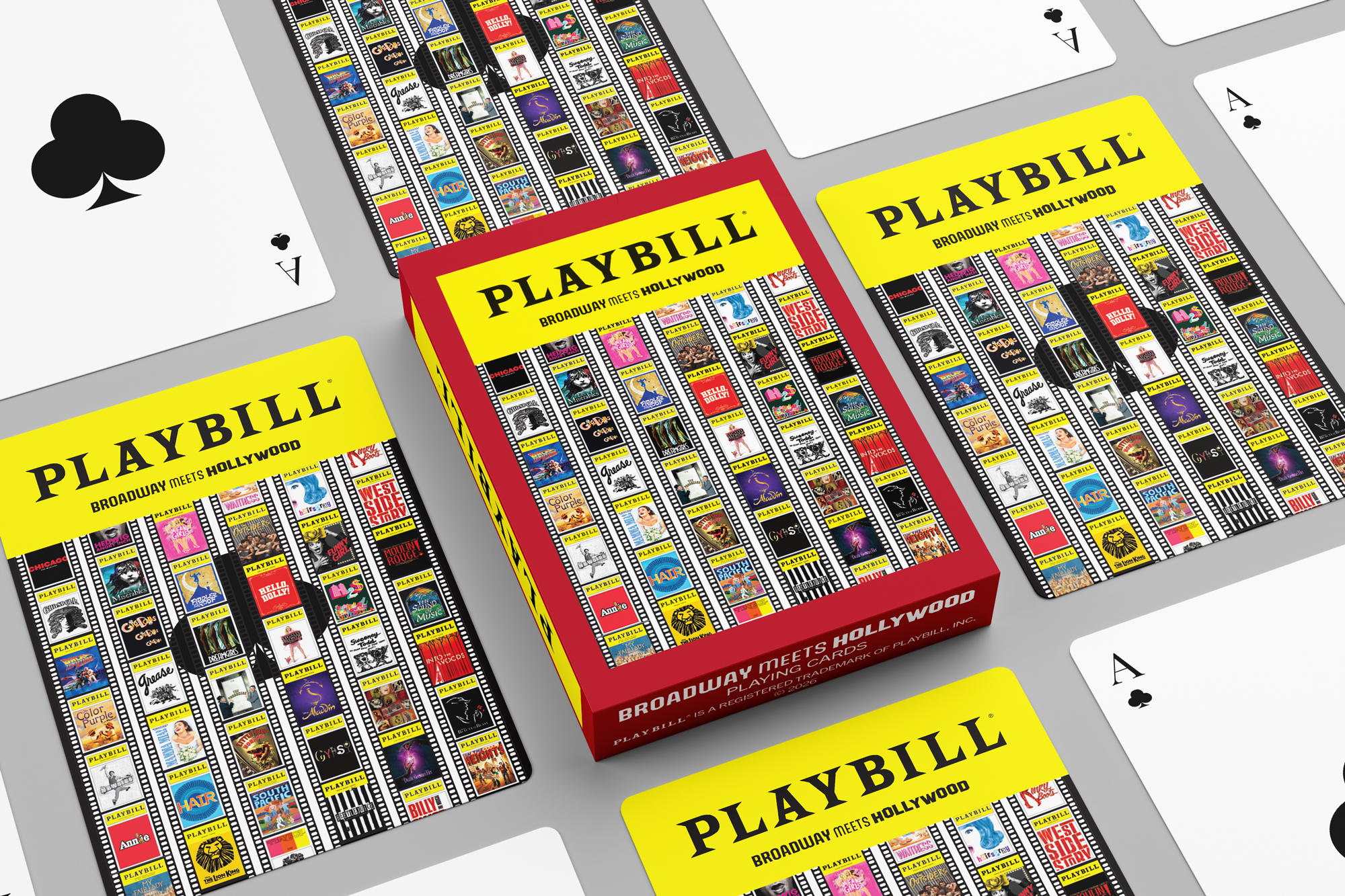 Playbill Playing Cards - Broadway Meets Hollywood