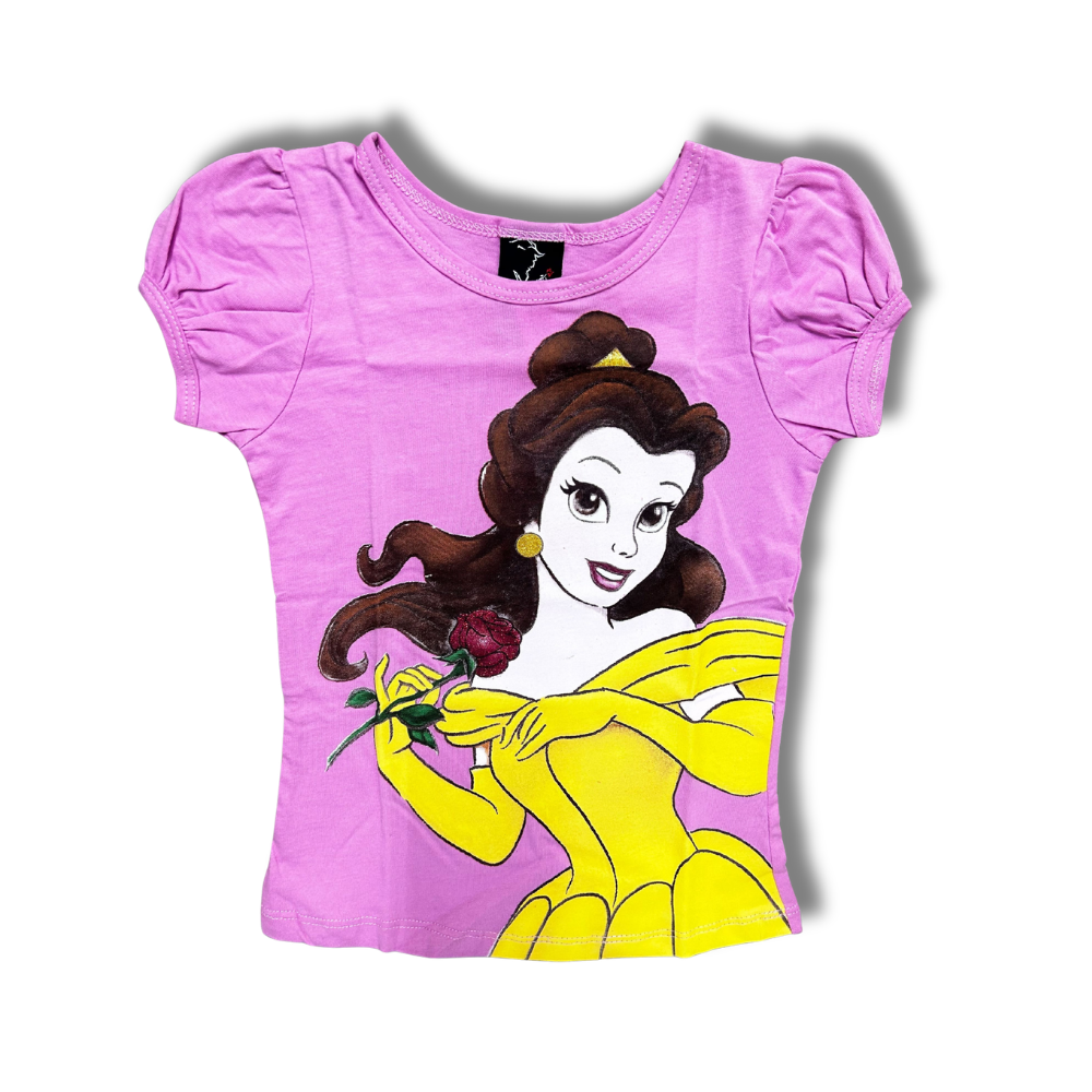Beauty and the Beast The Musical - Princess Belle Youth Sparkle Graphic Tee