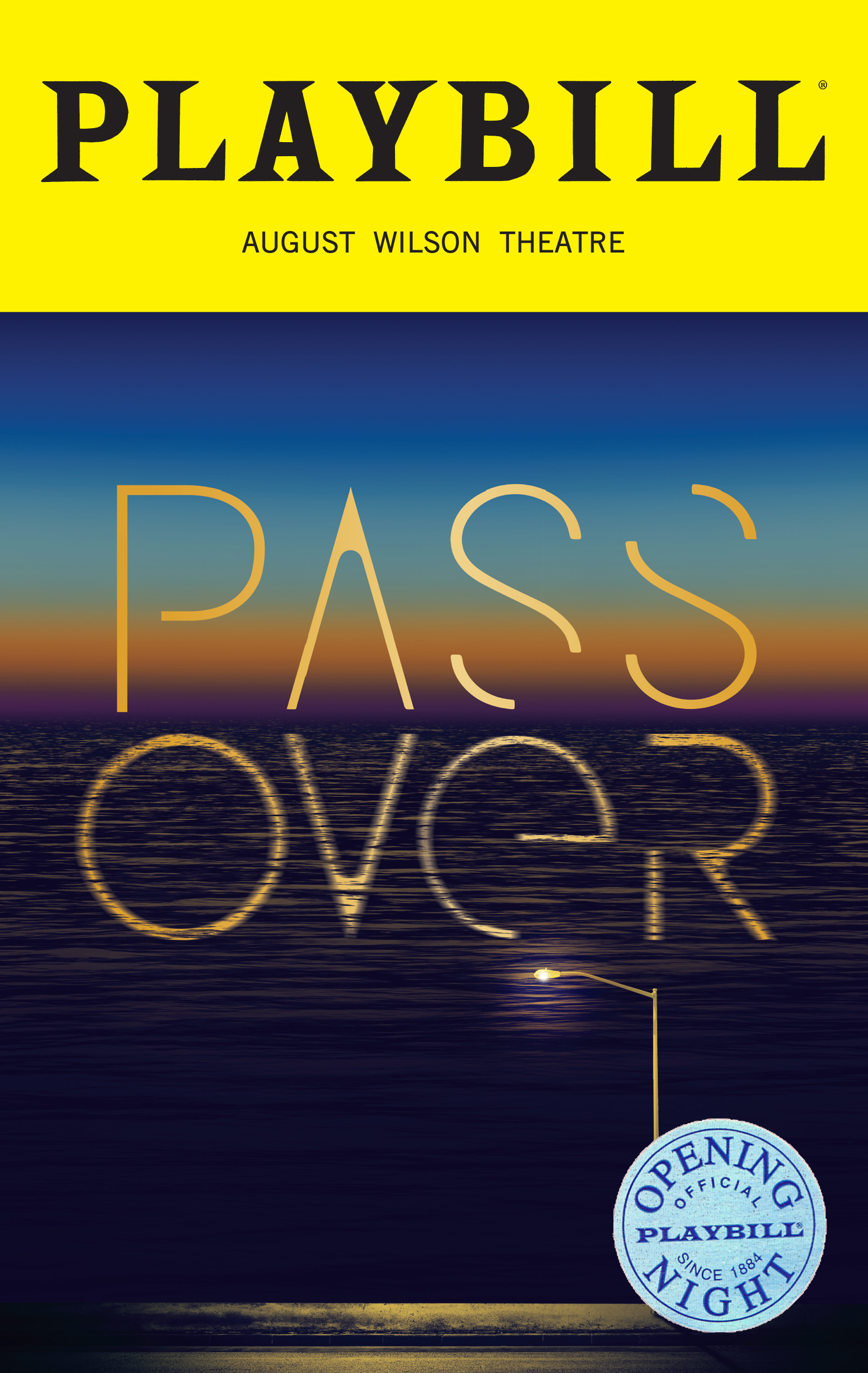 Pass Over Limited Edition Official Opening Night Playbill