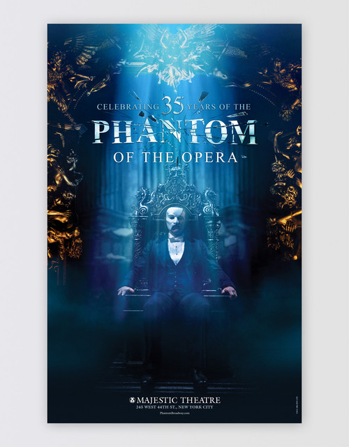 Phantom of the Opera the Musical 35th Anniversary Poster