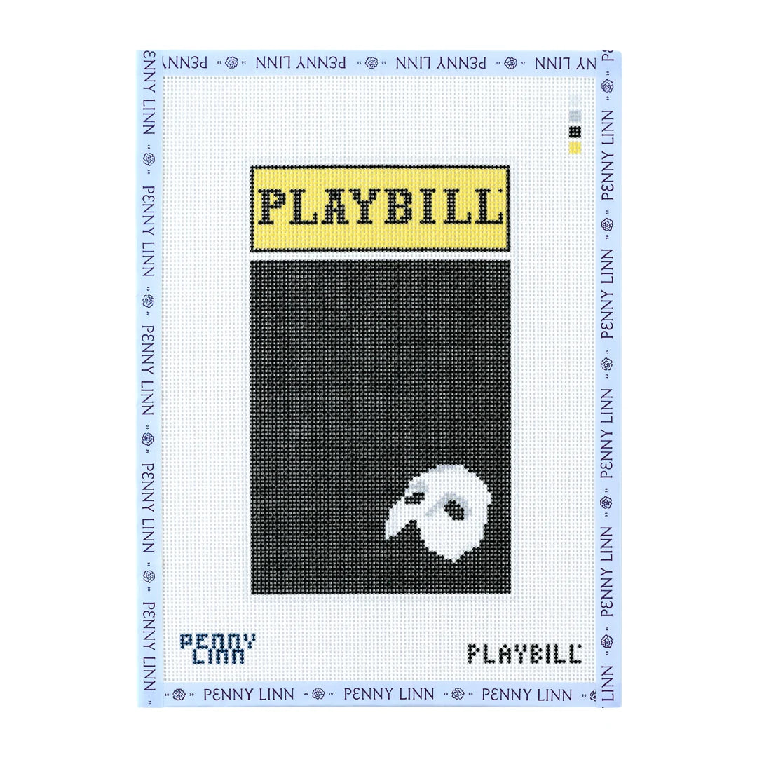 The Phantom of the Opera Life-Sized Playbill - Penny Linn Needlepoint Canvas Kit