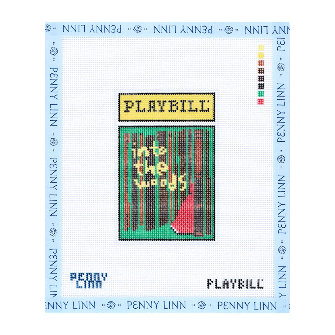 Into the Woods Small-Sized Playbill - Penny Linn Needlepoint Canvas Kit