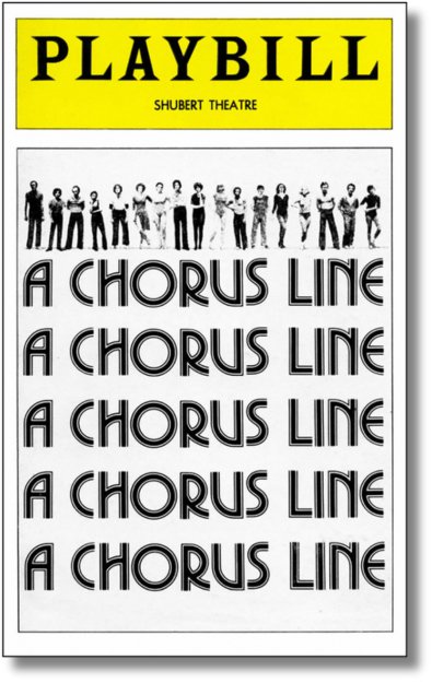 A Chorus Line Playbill Sticker