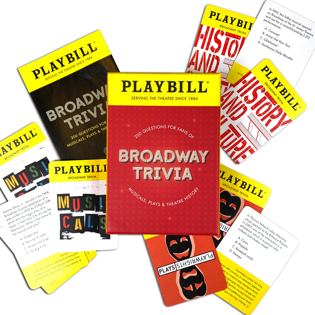 Playbill Broadway Trivia Game: 200 Questions for Fans of Musicals, Plays, and Theatre History